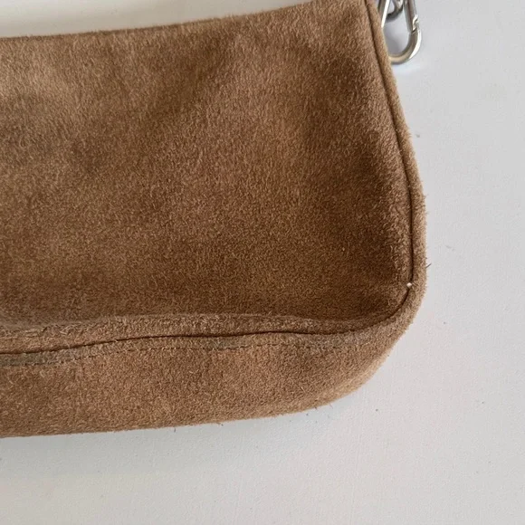 Brandy Melville Small Suede Tan Shoulder Bag - Picture 12 of 15